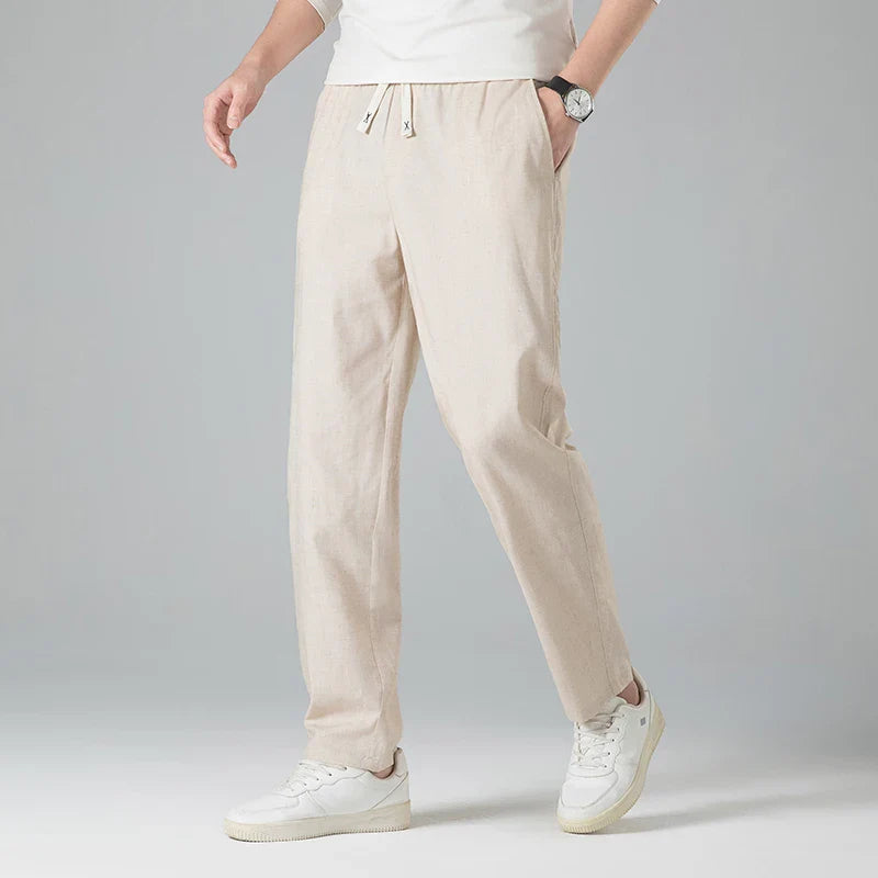 Men's Linen Trousers - Relaxed Fit