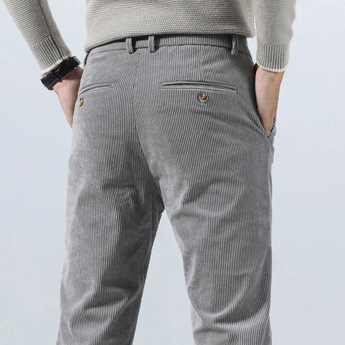 Men's Slim Fit Cotton Pants - Everyday Casual