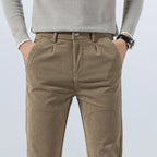Men's Slim Fit Cotton Pants - Everyday Casual