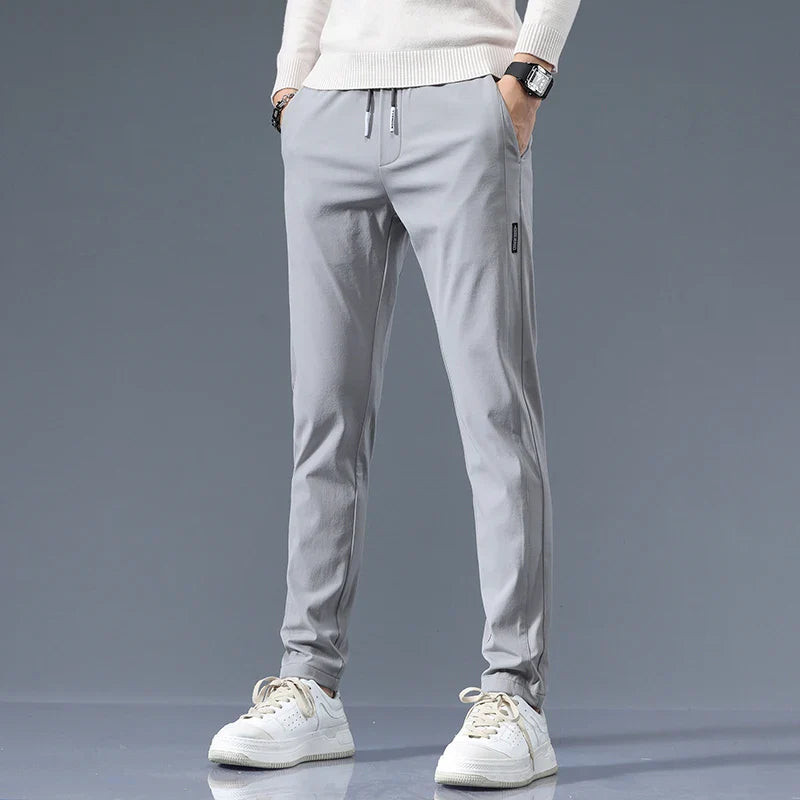 Men's Slim Fit Cotton Pants - Everyday Casual