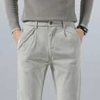 Men's Slim Fit Cotton Pants - Everyday Casual