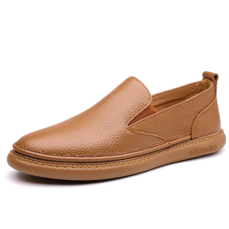 Men's Leather Loafers - Classic Fit Casual