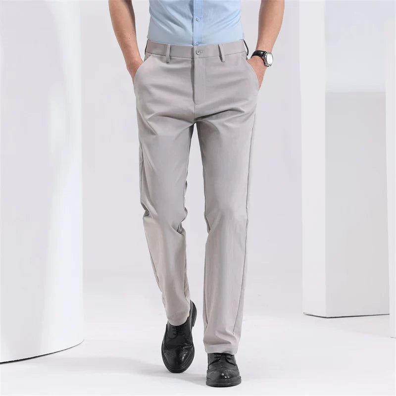 Men's Slim Fit Cotton Trousers - Everyday Casual