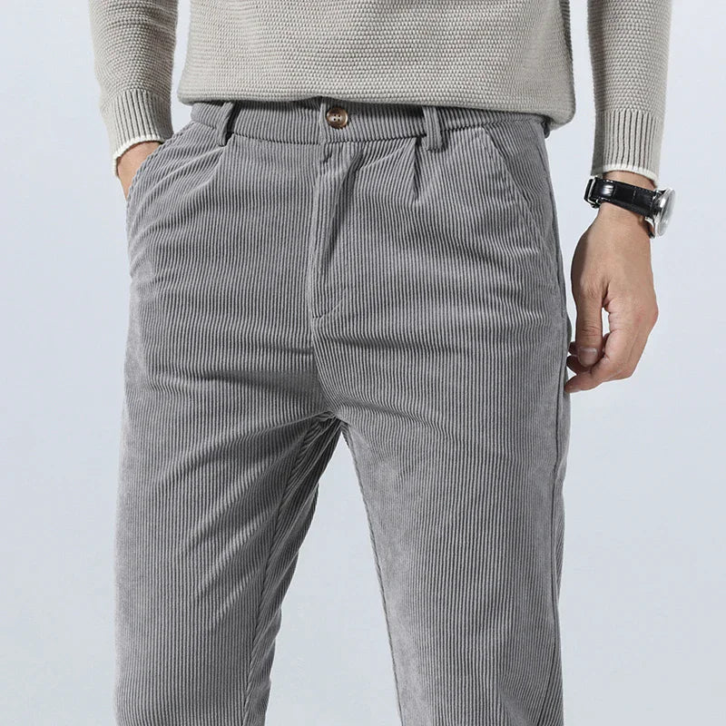 Men's Slim Fit Cotton Pants - Everyday Casual