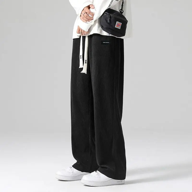 Men's Corduroy Sweatpants - Relaxed Fit Everyday Wear