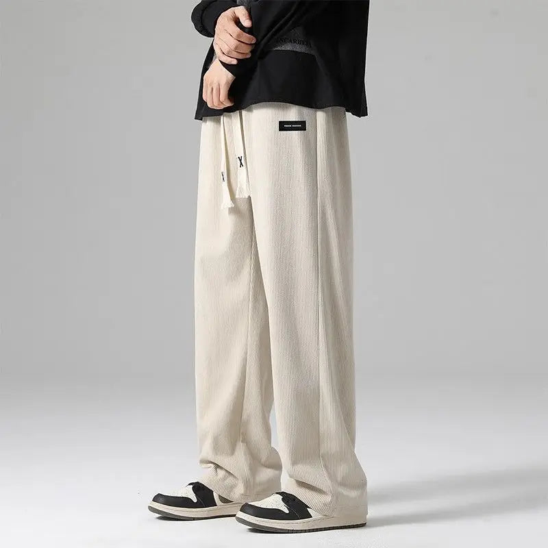 Men's Corduroy Sweatpants - Relaxed Fit Everyday Wear