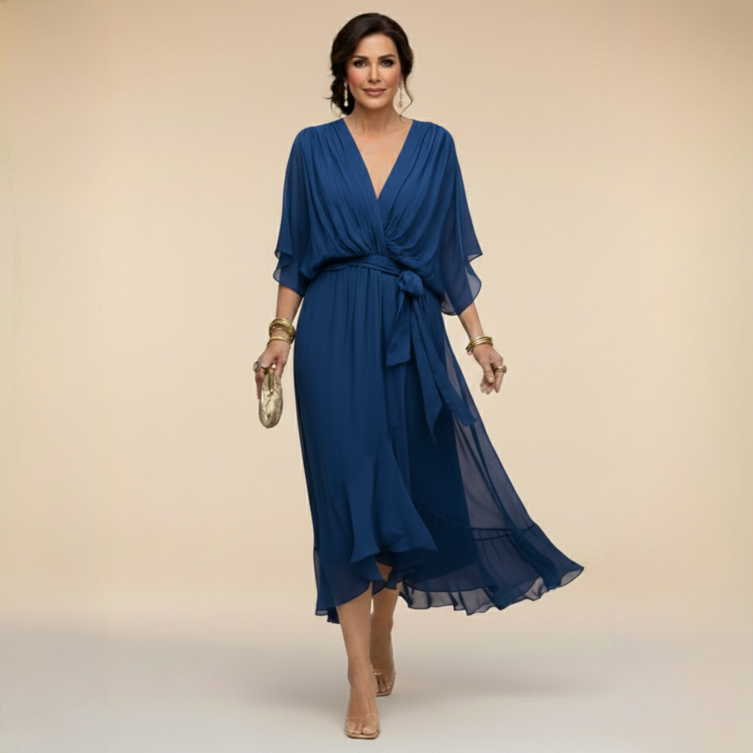 Sofia | Women's Elegant Wrap Midi Dress