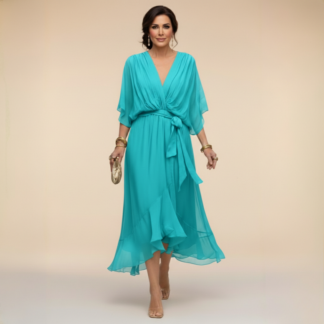 Sofia | Women's Elegant Wrap Midi Dress