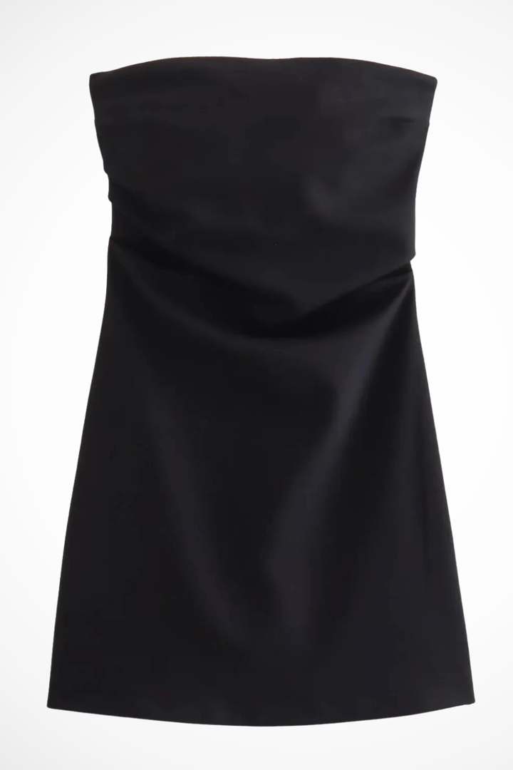 Women's Strapless Corset Cotton Mini Dress - Summer Race Day