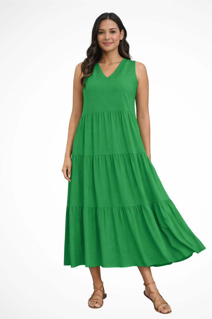 Women's Tiered Maxi Dress - Summer Chiffon