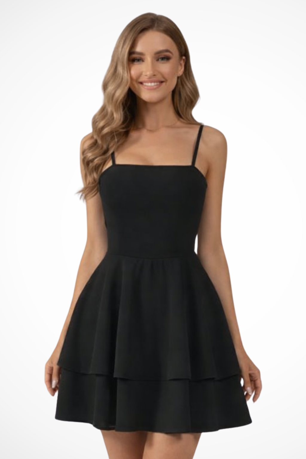 Women's Tiered Ruffle Cotton Mini Dress - Summer Casual