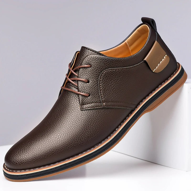 Men's Orthopedic Leather Sneakers - Everyday Casual