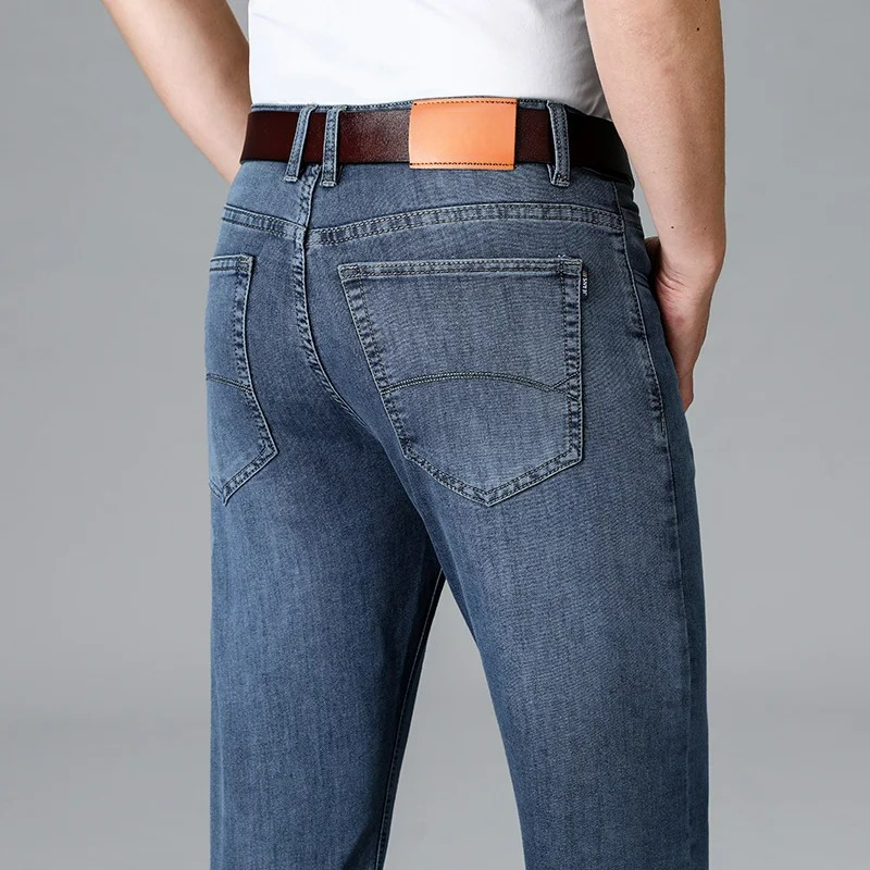 Men's Slim Fit Tapered Denim Jeans - Casual Wear
